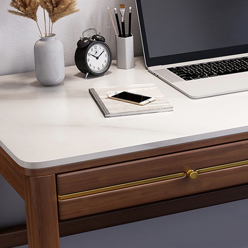 Modern Home Writing Desk Wooden 4-Legs Computer Desk for Bedroom