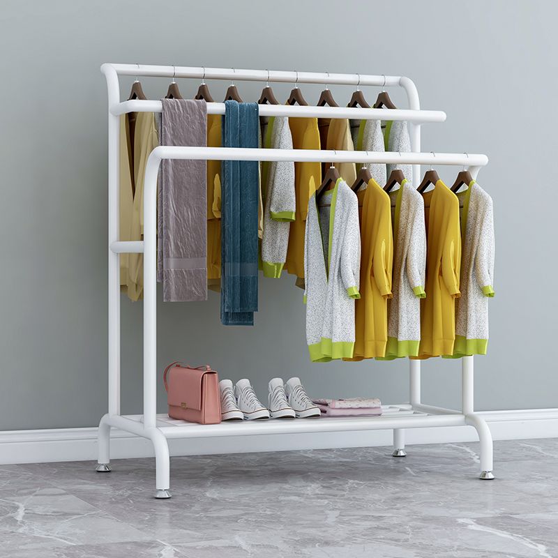 Modern Metal Coat Hanger 3 Hanging Rails and Lower Shelf Hall Stand