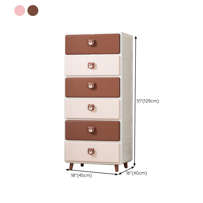 Plastic Dresser Contemporary Baby Dresser with Drawers for Kids