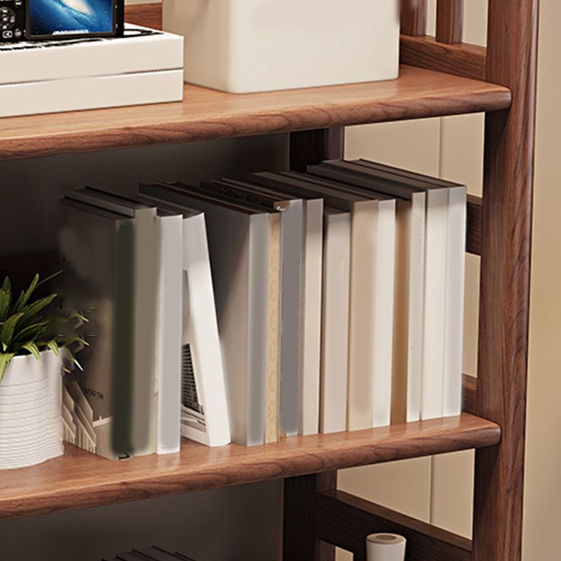 Scandinavian Open Back Standard Bookshelf Wooden Bookcase with Shelves