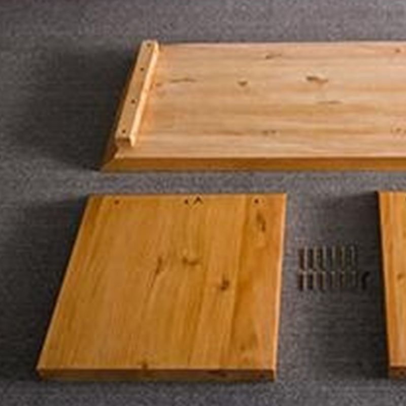 Modern Pine Bench Rectangle Solid Color Bench for Home Office