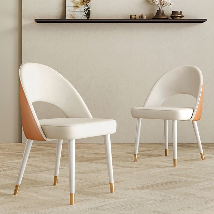 Scandinavian Armless Open Back Chairs for Home Upholstered Side Chair