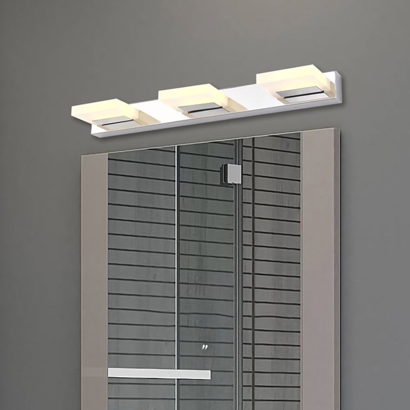 Vierkante ijdelheid verlichting moderne stijl metalen multi -lights ijdelheid sconce lichten