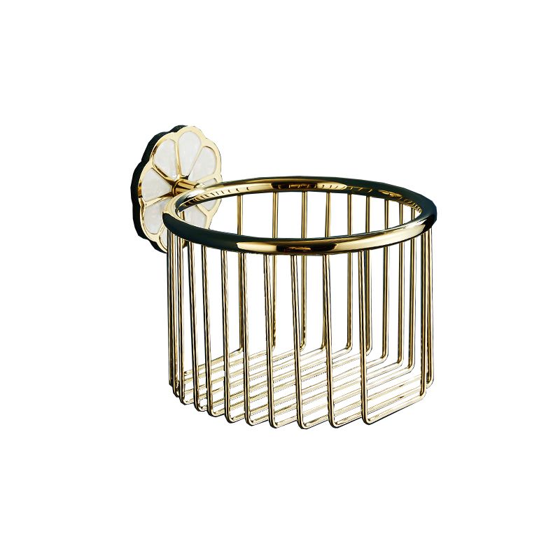 Metal Simple Bathroom Accessory as Individual or as a Set in Gold