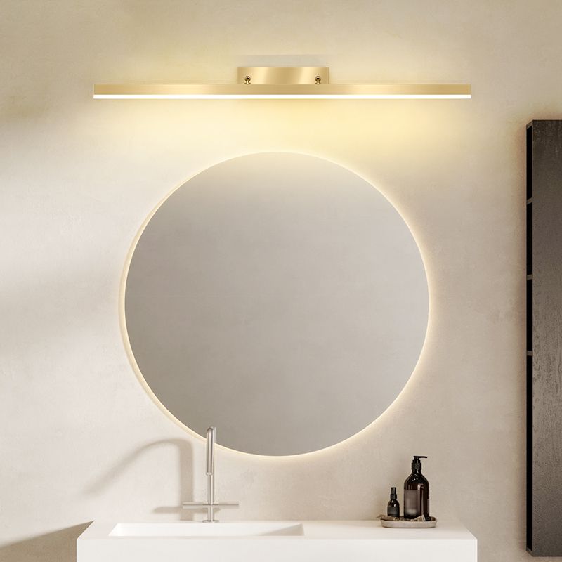 Gold Vanity Wall Light Simple Modern LED Wall Lamp for Bathroom