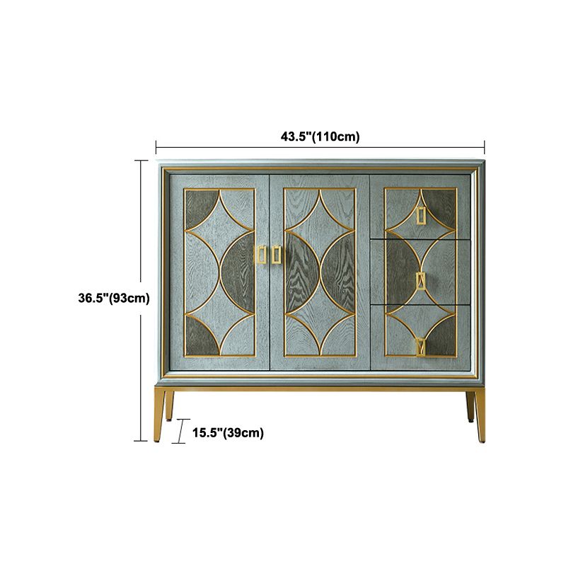 Wood Top Chest Metal Legs Chest Drawers with Drawers for Bedroom