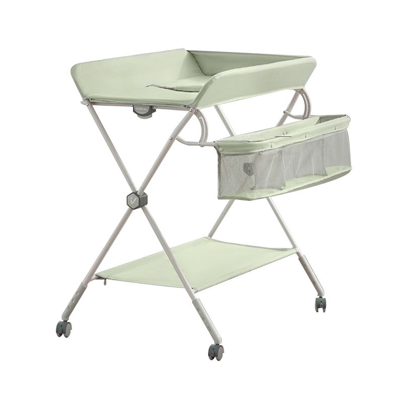 Portable Changing Table Folding Baby Changing Table with  Basket