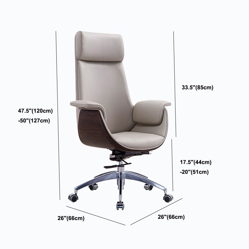 Mid / High Back Office Chair Rotatable Leather Desk Chair for Home and Office