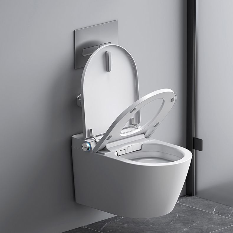 Heated Seat Wall Hung Toilet Set Elongated Wall Mounted Bidet