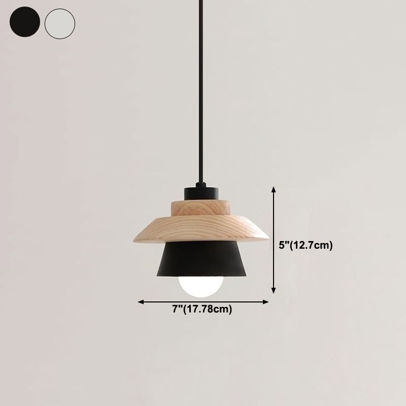 Wooden Hanging Pendant Light Modern Style Suspension Pendant Light