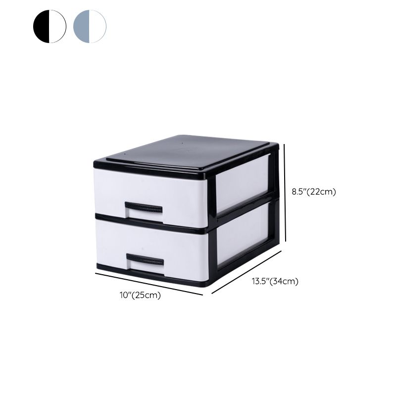 Plastic Filing Cabinet Vertical Modern Drawers File Cabinet for Home Office