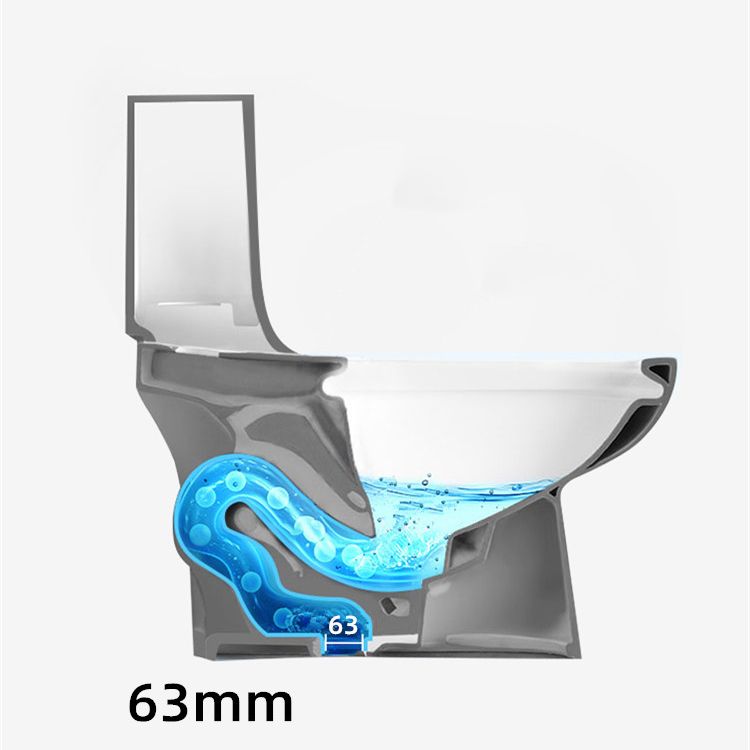 Modern Siphon Jet Flush Toilet Floor Mount One-Piece Toilet Toilet