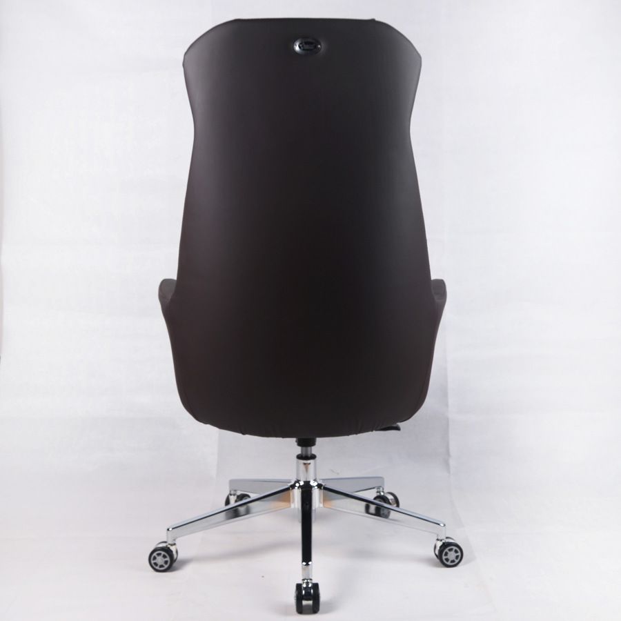 Modern Padded Arms Managers Chair Leather Adjustable Seat Height Chair