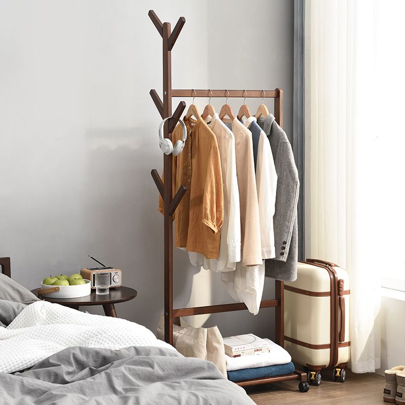 A Shelf Entryway Kit Hall Tree Hooks and Clothes Rail Engineered Wood Coat Hanger