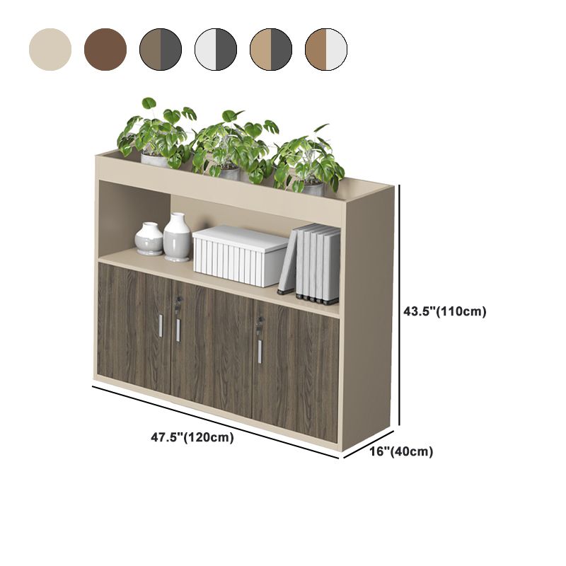 Nordic Style File Cabinets Solid Wood Key Lock Horizontal File Cabinet Office