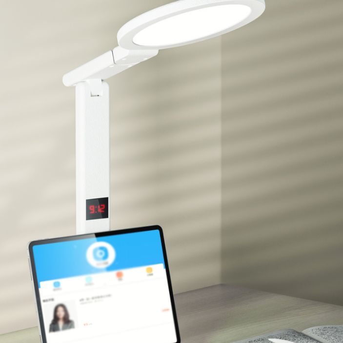 Lámpara de mesa de luz de mesa moderna con luz de mesa de plástico de puerto USB