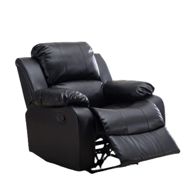 Metal Frame Standard Recliner Modern Faux Leather Recliner Chair