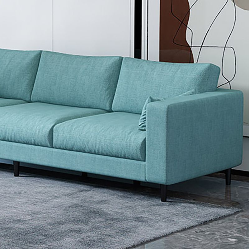 29.53"H Linen Square Arm Modern Sofa with Loose Back for Living Room, Apartment