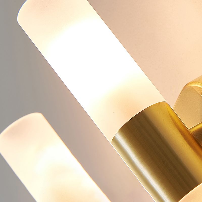 Modern Unique Shape Wall Mounted Light Sconce Light Fixture in Gold for Washroom