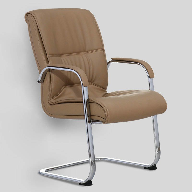 Contemporary Fixed Arms Office Chair Leather Desk Chair for Office