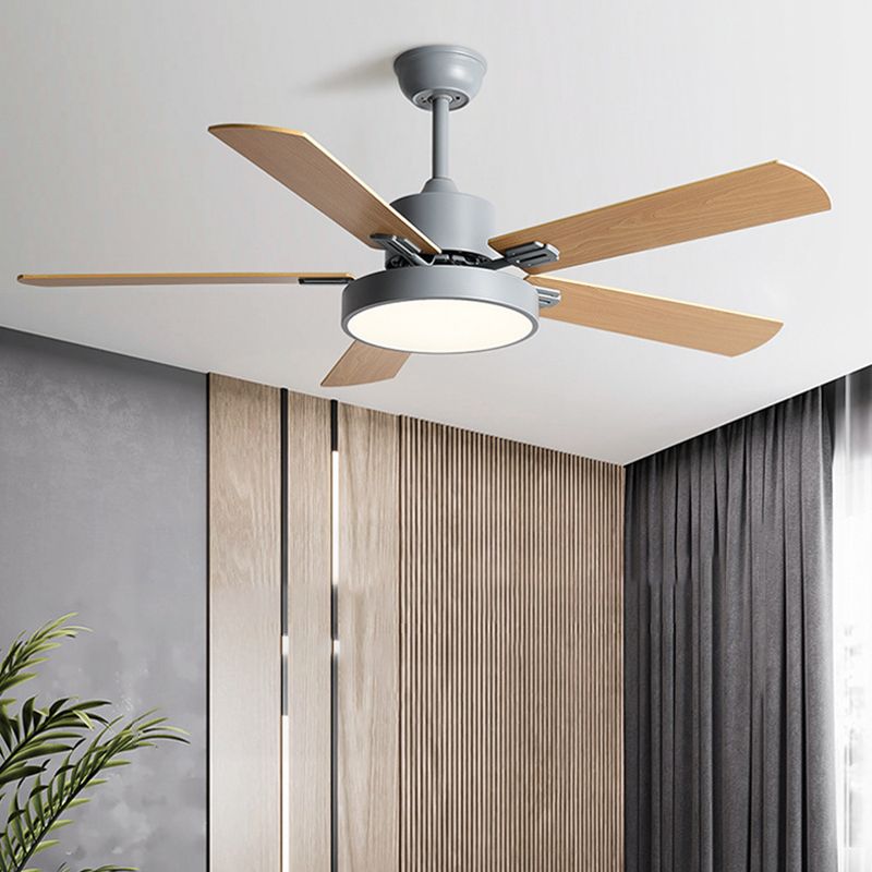 Minimalist Ceiling Fan Light Fixture Modern LED Ceiling Lamp for Bedroom