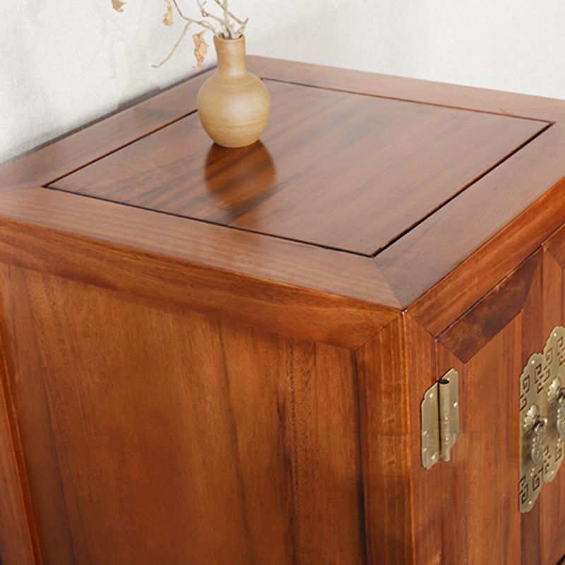 16" W Traditional Style Storage Chest Vertical Wood Combo Dresser with Drawers and Doors