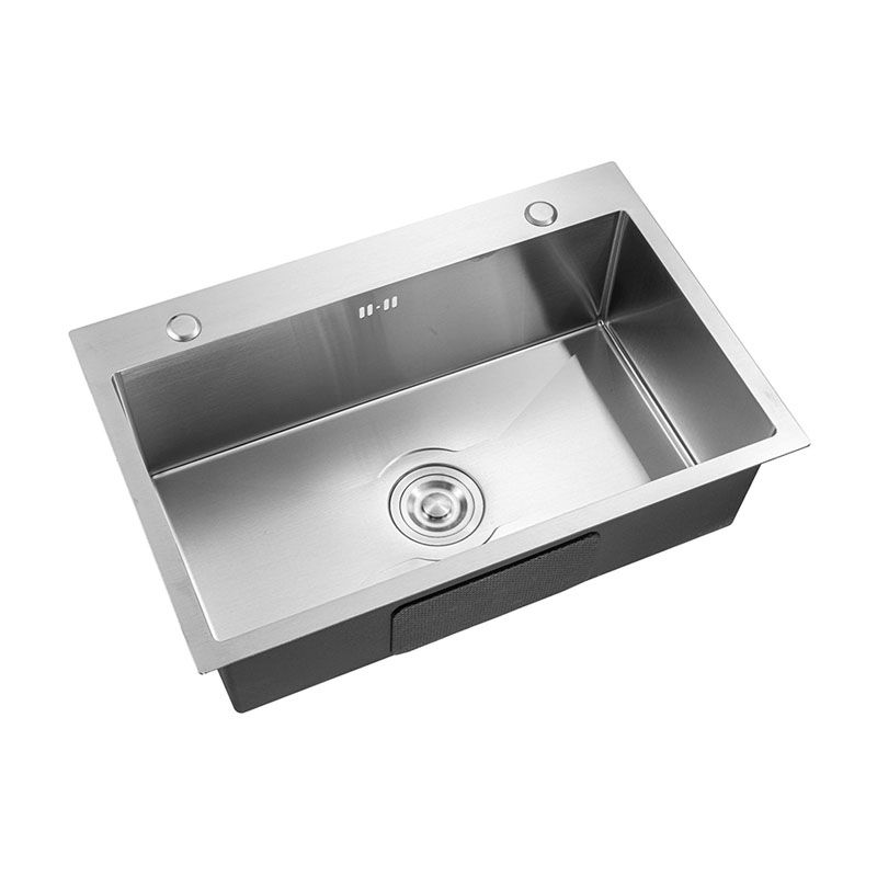 Modern Kitchen Sink Stainless Steel with Basket Strainer and Drain Assembly Sink