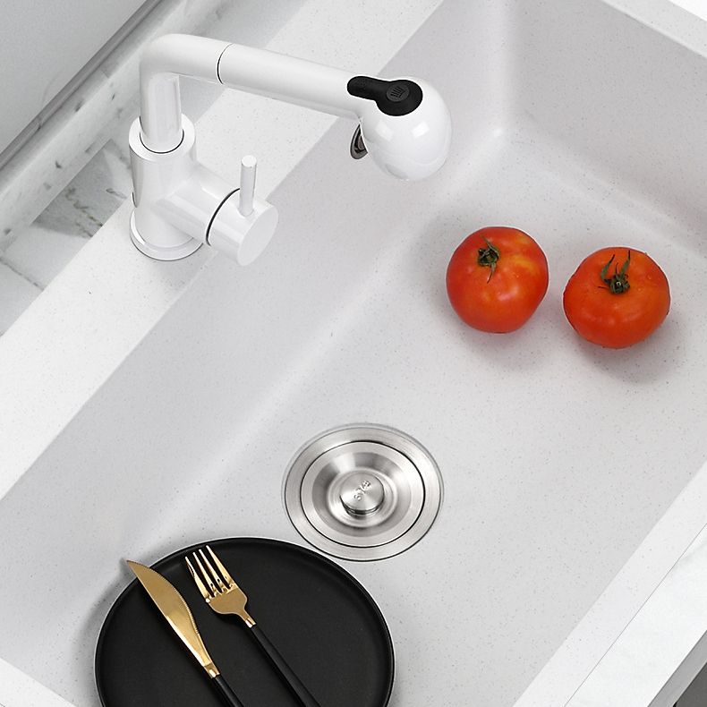 Quartz Kitchen Sink Contemporary Undermount Kitchen Sink with Rectangular Shape