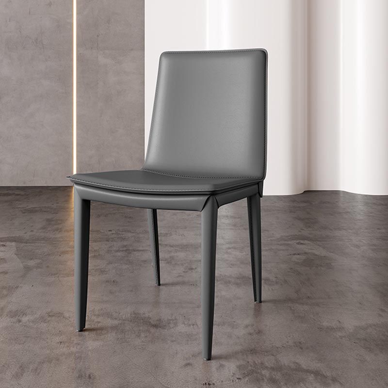 Leather Dining Chair Parsons Upholstered Chair for Dining Room