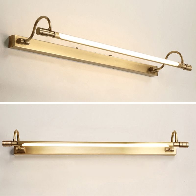 Semplicità vintage a cilindro vanità sconce luci a parete acrilica lampada per bagno