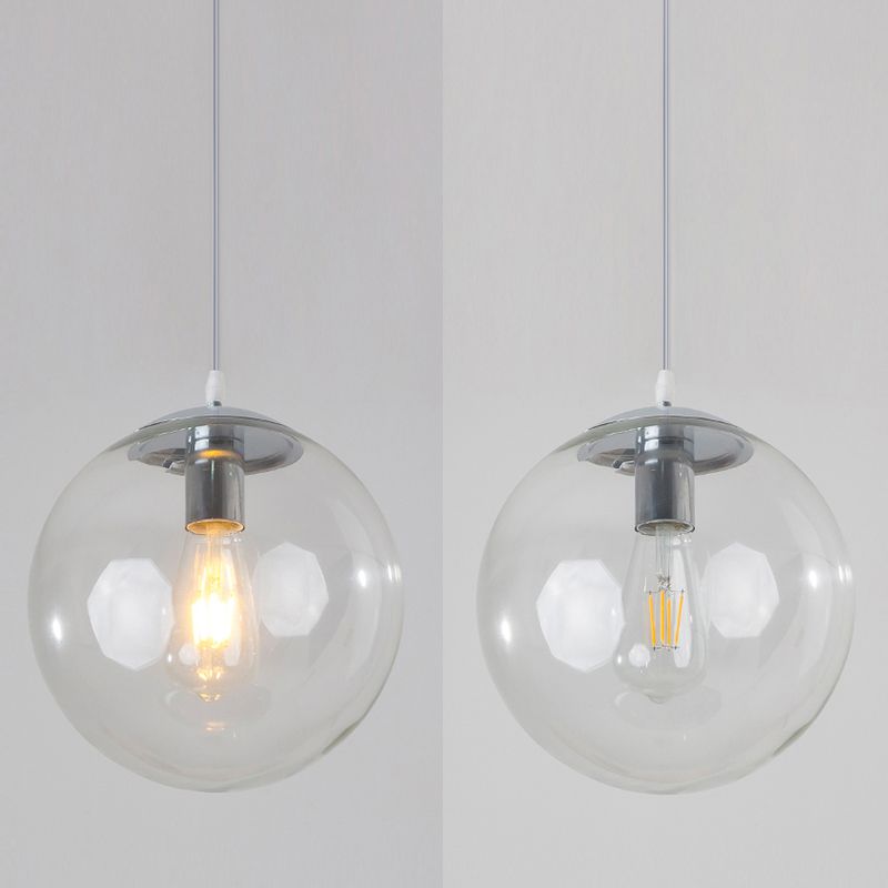 Boule de verre suspendue Light Modern Pendant Lighting Fixtures pour le salon