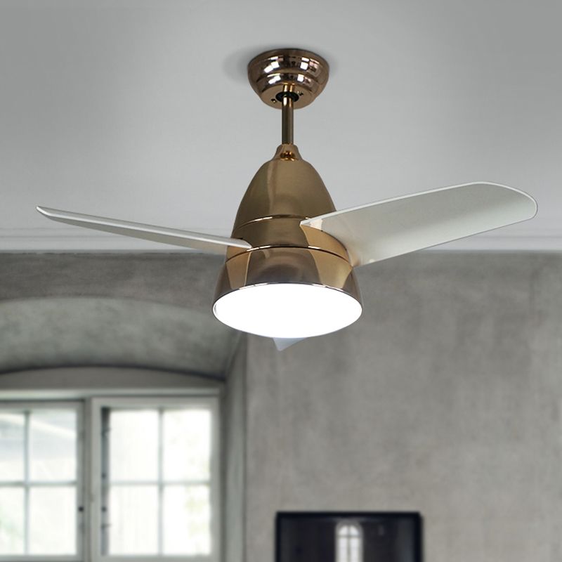 Metal Fan Ceiling Lights Modern Style 2 Lights Flush Mount Lamp