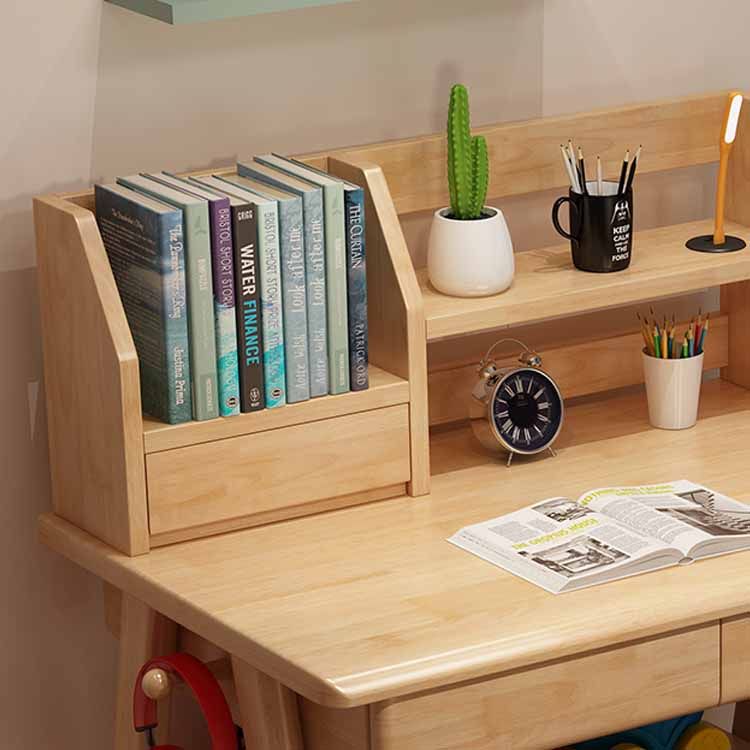 Writing Desk with Hutch Bedroom Kids Desk and Chair with 2 Drawers