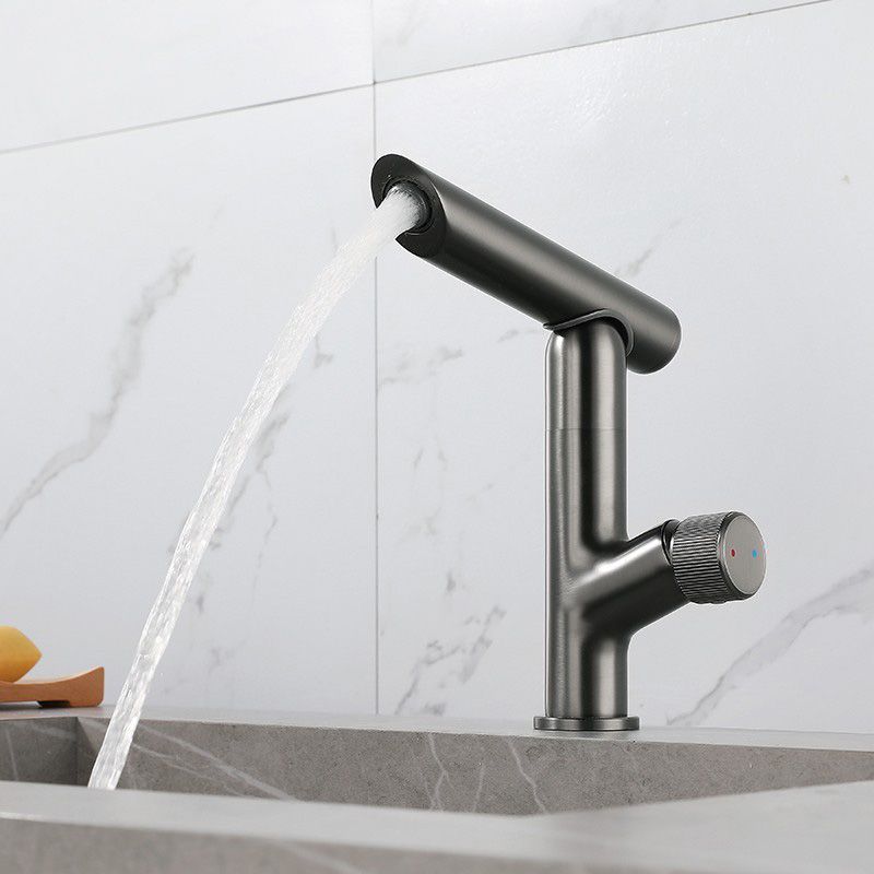 Modern Vessel Sink Bathroom Faucet Metal Knob Handle Vessel Faucet