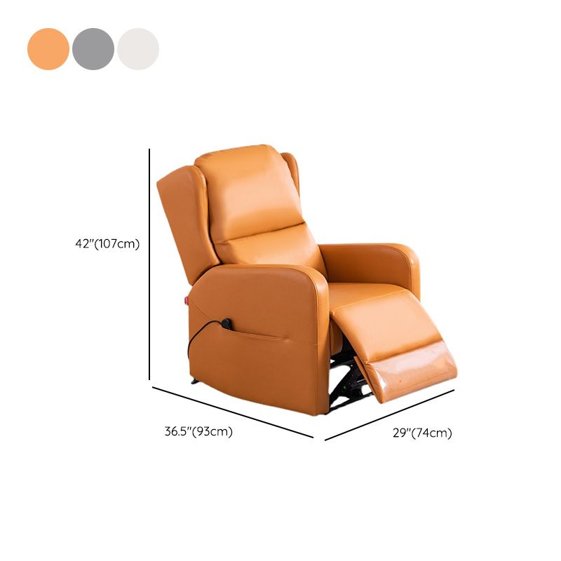 Contemporary Standard Recliner Solid Color Metal Indoor Reclining Arm