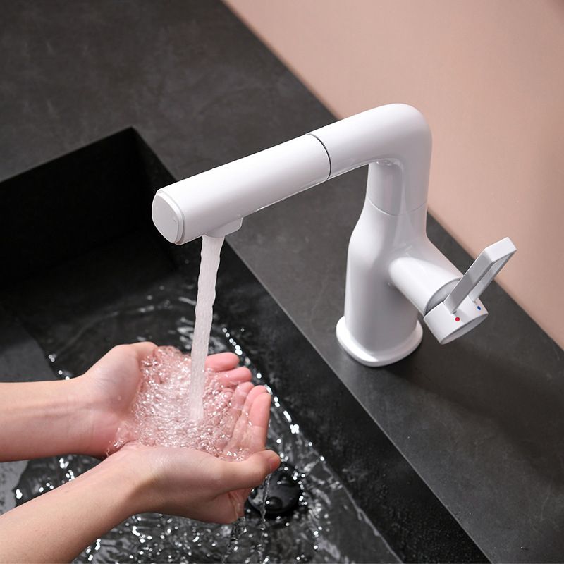 Adjustable 1 Handle Vessel Faucet Circular Lever Handles Faucet for Bathroom