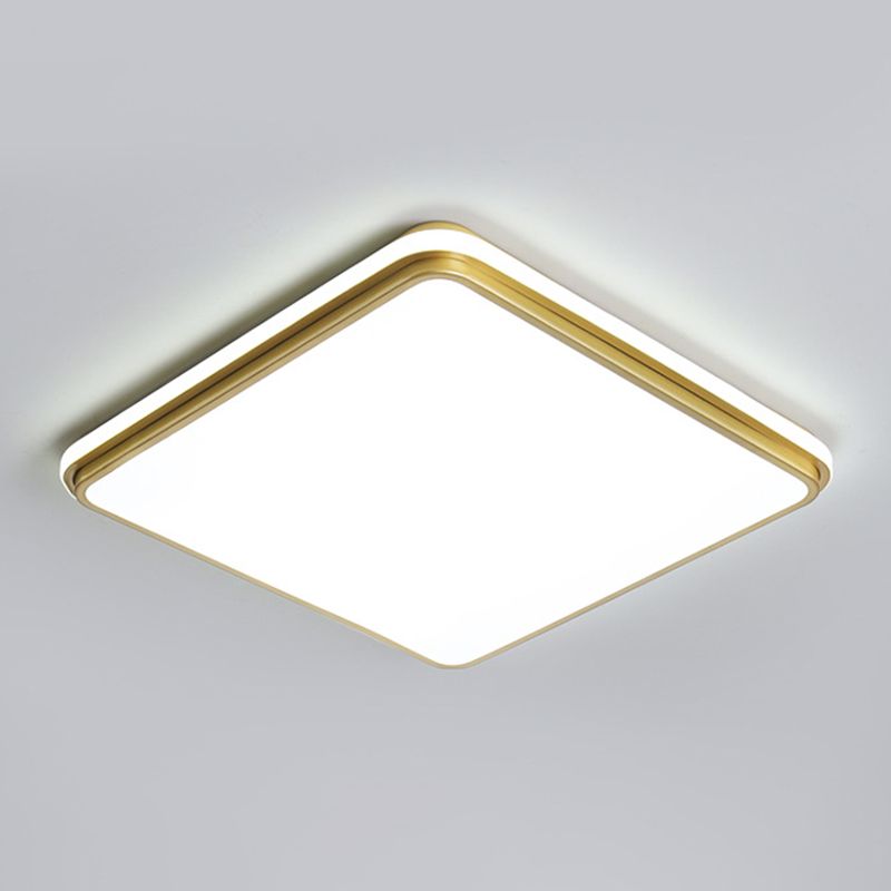 Metal Square Flush Mount Lighting Simplicity 2 Lights Flush Mount Led Lights