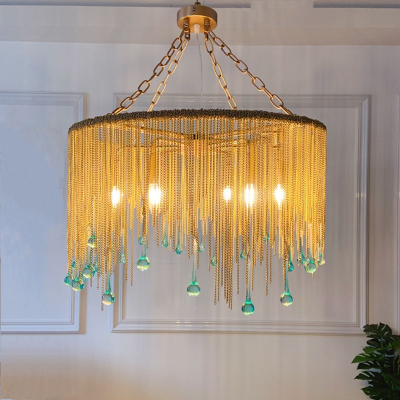 Tassel Chandelier Pendant Light Postmodern Chandelier for Living Room Dining Room