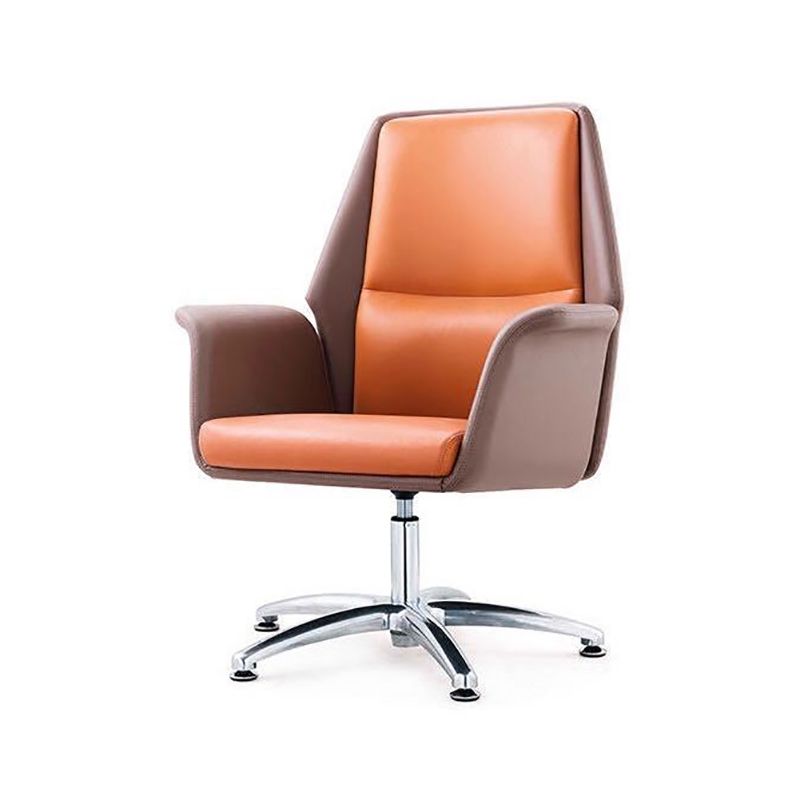 Modern Office Chair with Silver Metal Frame Executive Ergonomic Task Chair