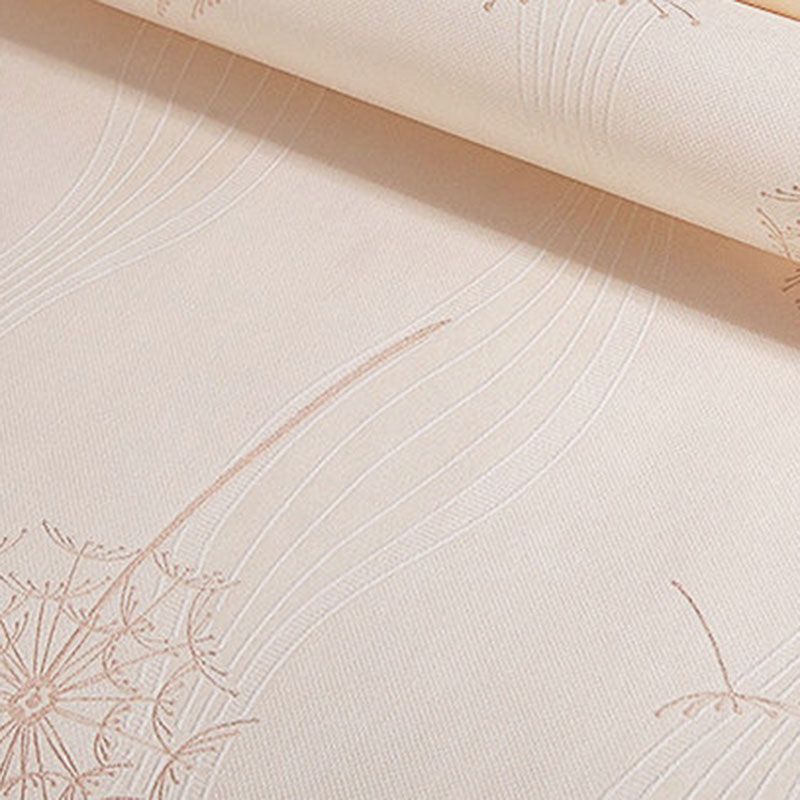 Pastel Color Dandelion Wallpaper 33' x 20.5" Non-Pasted Decorative Wall Covering