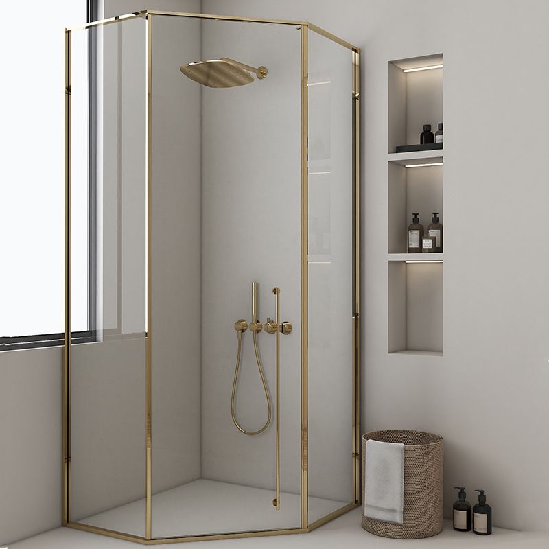 Extreme Narrow Full Frame Diamond Shape Tempered Glass Shower Door