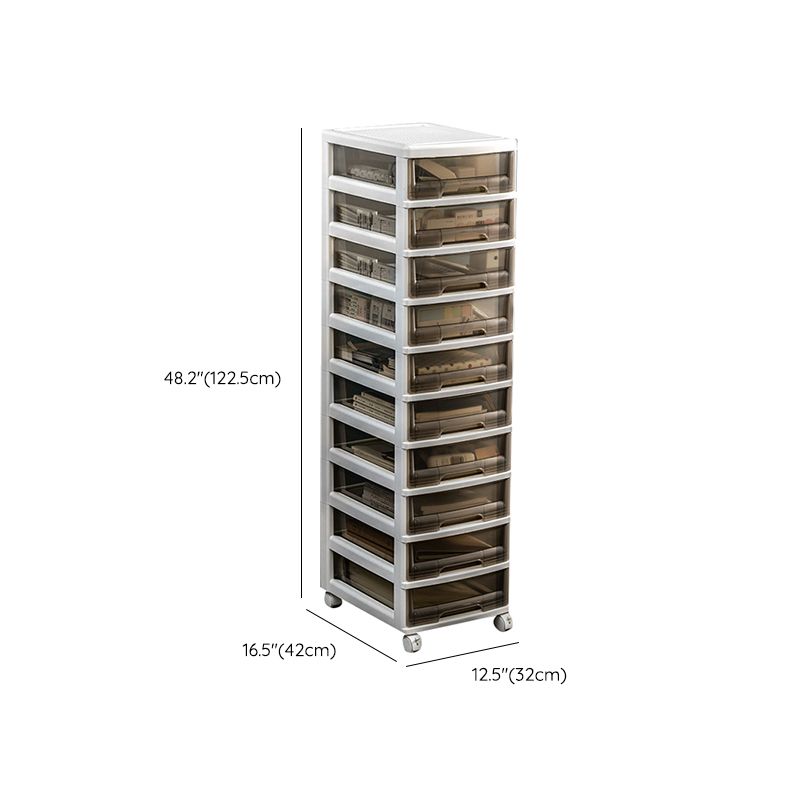 Modern Acrylic Filing Cabinet with Drawers for Home and Office