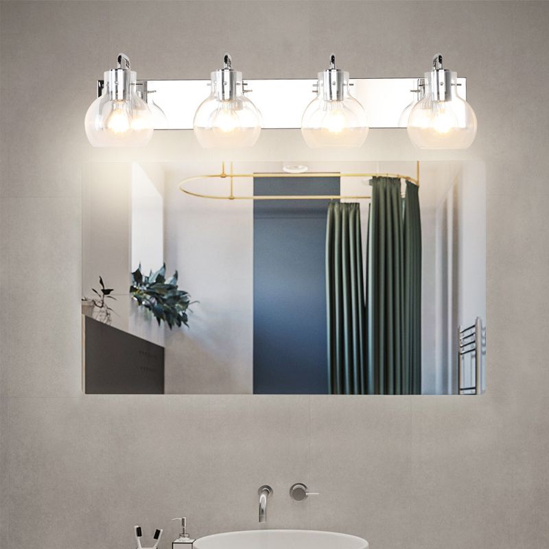 Bath Vanity Lighting Post Modern Glass Shaded  Light for Bathroom