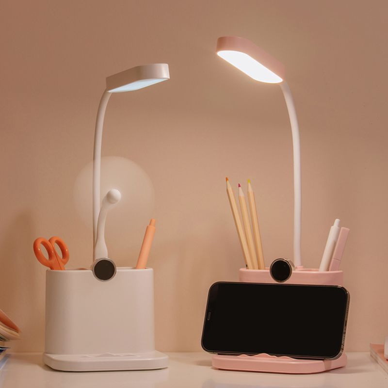 Modern Table Light Table Light With Usb Port Plastic 1 Light Table Lamp