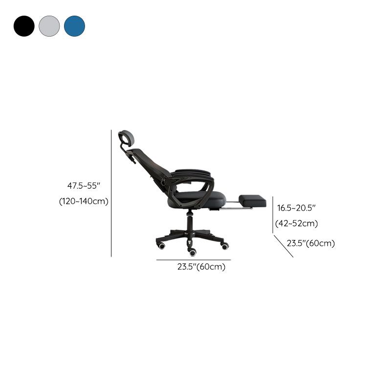 Modern Padded Arms Desk Chair No Distressing Ergonomic Office Chair with Wheels