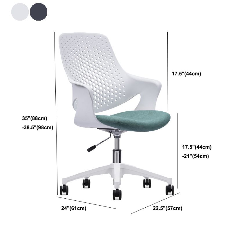 Modern Chair Mid Back Ergonomic Computer Task Plastic Desk Chair