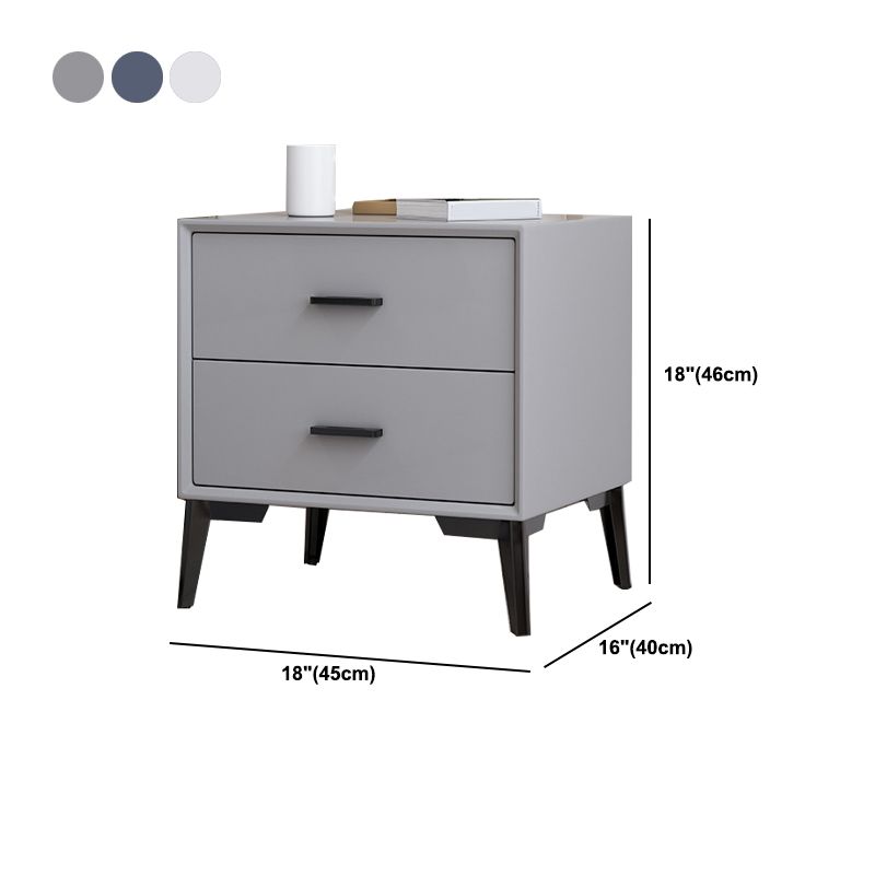 Wooden Bedside Cabinet Modern Minimalist Bedside Table with Legs