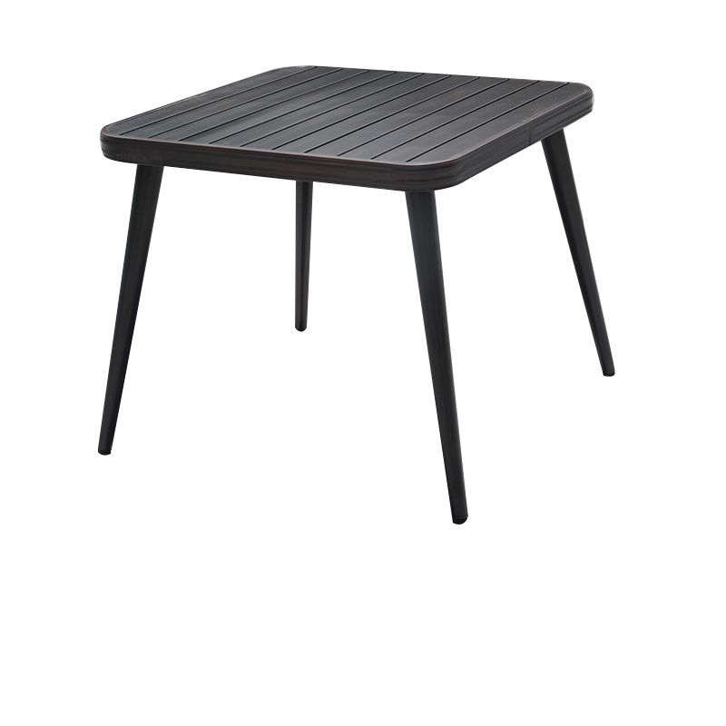 Contemporary Outdoor Aluminum Patio Table Extendable Rust Resistant Table