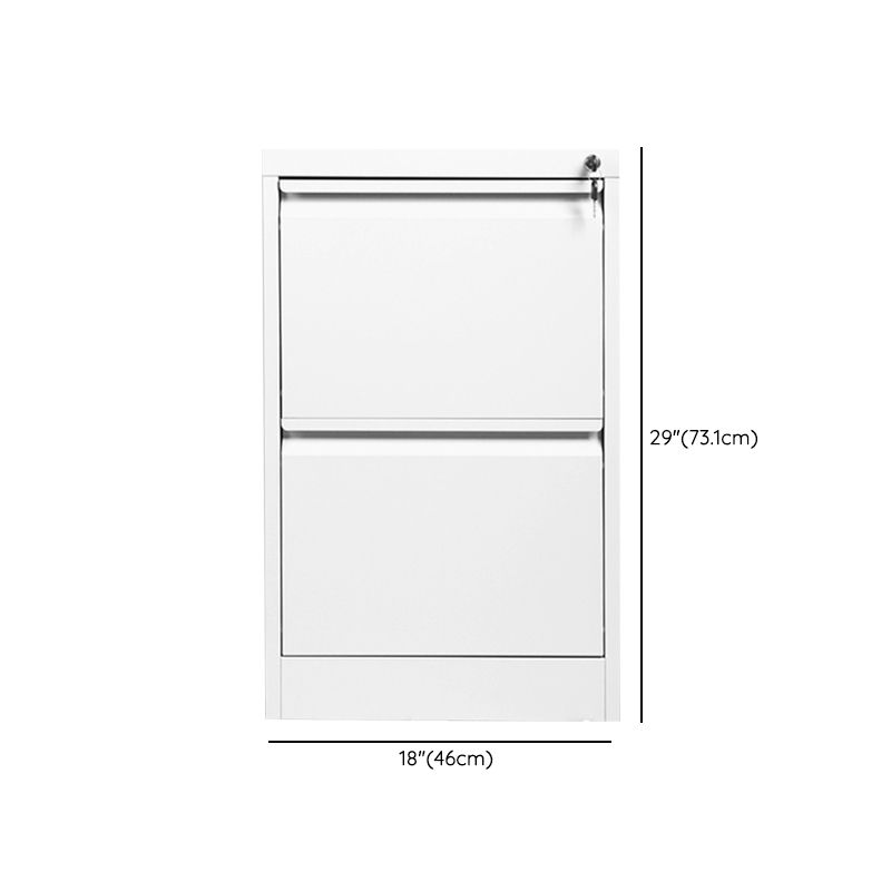 Traditional Metal Cabinet with Drawers Fire-Resistant Vertical File Cabinet