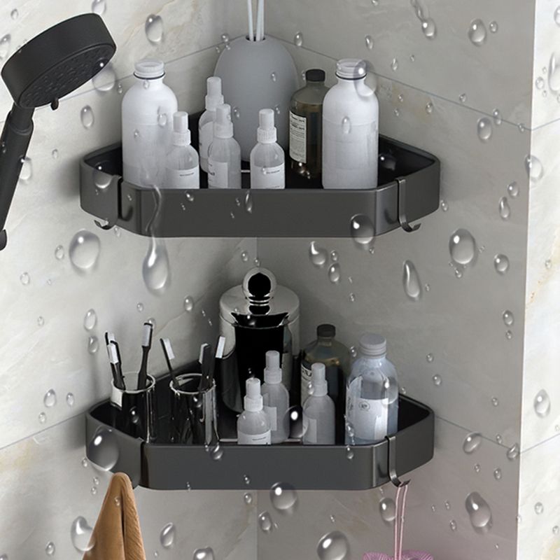 Black/White Bathroom Set Modern 1/2/3 - Piece Anti-rust Bath Shelf